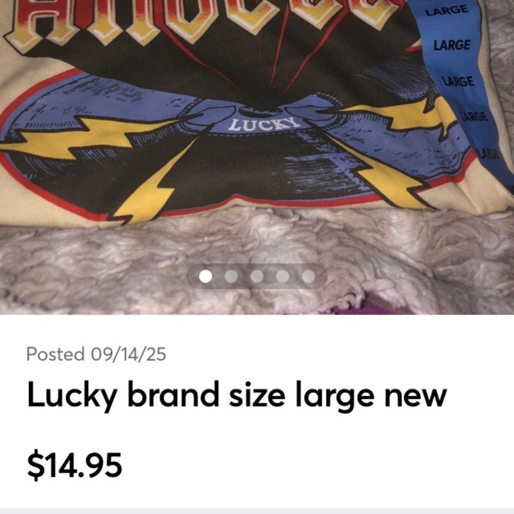 Lucky Brand Cream Graphic Tee